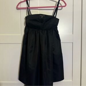 Prada RE NYLON Black Satin Dress 36 size  ALTERED / TAILORED